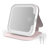 NEEWER ENTRY LEVEL VERSION 4.4" Lighted Makeup Mirror with LED Lights, Portable Foldable Travel Vanity Mirror, 300mAh Lithium ion Battery/3 CCT Modes for TikTok Beauty Bloggers Selfies, N27