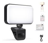 NEEWER Entry Level Version LED Selfie Light, 54 LEDs Plastic Clip on Phone Fill Lighting for iPhone, CRI88 650mAh, Portable for Computer Laptop Webcam Zoom Video Conference Makeup Recording, N8