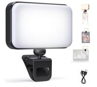 NEEWER Entry Level Version LED Selfie Light, Plastic Clip on Phone Fill Lighting for iPhone, 66 LEDs CRI92 Portable for Computer Laptop Webcam Zoom Video Conference Makeup Recording Streaming, N6