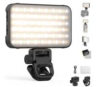 NEEWER ENTRY LEVEL VERSION Magnetic Phone Selfie Light for iPhone, 2500-9000K CRI80 2000mAh Rechargeable Plastic Clip on Makeup Streaming Recording Laptop Computer Video Conference Fill Lighting, N15