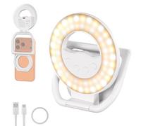 NEEWER ENTRY LEVEL VERSION N35 Magnetic Selfie Ring Light Compatible with MagSafe iPhone, 4W Bi Color Foldable Small Plastic LED Phone Fill Lighting 800mAh/CRI80+ for Recording Makeup Video Conference
