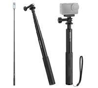 NEEWER Extension Rod Kit Compatible with DJI OSMO Action 5 Pro 4 3 GoPro Insta360 AKASO, 60.5" Invisible Selfie Stick, Action Camera Adapter & Magnetic Quick Release Mount for Video Recording, GP-84