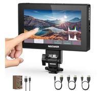NEEWER F500 PRO 5.5" Camera Field Monitor 2000nit 1920x1080 IPS Touchscreen | HD, 4K HDMI Loop in, Out with 3D LUT Peak Focus DSLR Video Assist HDR Waveform, 5200mAh F750 Battery, DC7-24V/Type C 5V In