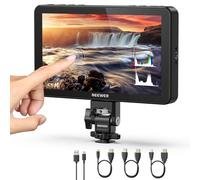 NEEWER F600 7" Camera Field Monitor, 2400nit HD 1920x1080 IPS Touch Screen with 3D LUT, 4K HDMI Loop in/Out with Peak Focus DSLR Video Assist HDR Waveform, Cold Shoe Mount, Battery Not Included