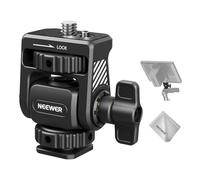 NEEWER Field Monitor Mount Holder with Cold Shoe Adapter 360 Swivel 180 Tilt Anti Twist Screw/Cleaning Cloth, Compatible with Atomos Ninja 5"/7" Camera Monitor Compatible with SmallRig Cam Cage, MA019