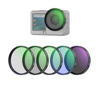 NEEWER Filter Set Compatible with DJI Osmo Action 6 Only, 5 Pack CPL + ND 32 + UV + LPR + Black Diffusion 1/4 Multicoated HD Optical Glass Snap On Lens Filters, Action Camera Accessories, FL-B4