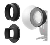 NEEWER Flash Magnetic Adapter Ring Set (2 Pack), Silicone Magnetic Mount Holder for NEEWER NW620 NW700 NW760 Z880 Z760 Square Head & Z1 Z2 Round Head Speedlite, CRS1