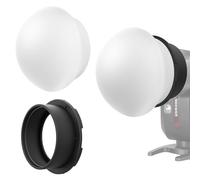 NEEWER Flash Silicone Diffuser with Magnetic Adapter Ring, Flash Light Modifier Shaper Softbox Compatible with Godox V1/V1 PRO NEEWER Z1 Z2 Round Head Camera Speedlight, CRS11