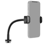 NEEWER Flexible Holder with Cold Shoe for Ring Light, LED Video Light, 2.56"-3.74"/6.5-9.5cm 360° Cellphone Clamp, Compatible with 15 Pro Max Galaxy S24 Ultra Huawei, SP-09