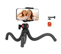 NEEWER Flexible Tripod With Remote, Mini Phone Tripod Stand Vlog Selfie Stick With Phone Holder & Action Camera Adapter Compatible With GoPro Insta360 iPhone Samsung, Stabilizer, Digital Camera, TP34