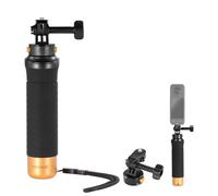 Neewer Floating Hand Grip for Action Camera with Quick Release Mount Adapter, 1/4" Screw Adapter & Wrist Strap, Underwater Handle Stick Accessories Kit Compatible with GoPro Insta360 DJI, GP23