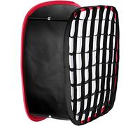 Neewer Foldable Softbox Light Box with Strap Clip, Grill and Carry Bag Compatible with Neewer 480/660/530 LED Light Panels, Opening 10 x 8.7 cm (Black + Red)