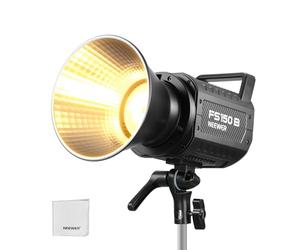 NEEWER FS150B LED Studio Video Light 2.4G/APP Control, 130W Bi Color COB Continuous Output Lighting with Cleaning Cloth for Photography Video Recording 4 Dimming Curves/2700K-6500K/CRI97+/Bowens Mount