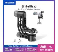 NEEWER Gimbal Head for Tripod Monopod Telephoto Lenses 360° Panoramic Camera Tripod Head Arca Type Quick Release System GM102