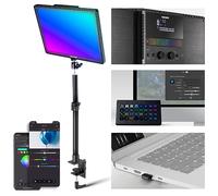 NEEWER GL1C RGB 15.5" Key Light, 48W Edge Lit Soft LED Video Panel Streaming Gaming Lighting with 2.4G PC/Mac iOS/Android APP/WiFi/Stream Deck Control, Touch Bar, 2900K-7000K, Music Sync, 18 Scenes