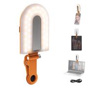 NEEWER GM66 Clip on Selfie Light for Phone, 68 LEDs, Bi Color Lighting Compatible with iPhone with CRI97+, 2000mAh for TikTok Vlog Recording Streaming Laptop Computer Webcam Video Conference Makeup