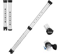 NEEWER Golf Ball Retriever Tube, 84.7 cm Lightweight Aluminium Ball Collection Tube with 2 Sections, Adjustable Collection Tube Holder for Men and Women, for Training Practice, Holds up to 20 Golf