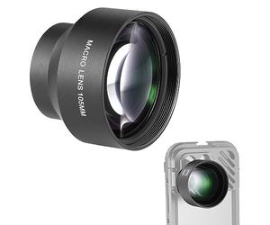 NEEWER HD 105mm Macro Lens Only for 17mm Thread Backplate, Compatible with SmallRig NEEWER iPhone Samsung Phone Cage Case with 17 mm Lens Adapter, 46mm Front Thread, LS-26