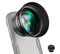 Neewer HD 85mm Telephoto Phone Lens Only for 17mm Thread Backplate, 2.5X Magnification Compatible with SmallRig Phone Cage Case for iPhone Samsung with 17mm Lens Adapter & Lens Hood, LS-59