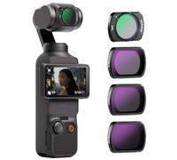 NEEWER HD CPL ND16 ND64 ND256 Filter Kit Compatible with DJI OSMO Pocket 3 Creator Combo Accessories Magnetic Action Camera Neutral Density Polarising Filter Optical Glass Aluminum Frame