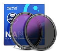 NEEWER HD True Colors 62mm Variable ND Filter ND2-512 (1-9 stops), VND Filter & Magnetic ND32 Lens Filter, Multi Coated Neutral Density Filter, No Color Shift/No X Cross/No Vignetting