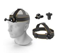 NEEWER Head Strap Mount for Action Camera, Magnetic Quick Release Head Mounted Head Belt Mount Compatible with GoPro Hero 13 12 11 10 9 8 DJI Osmo Insta360 for POV Video Vlog Live, GP20