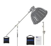 NEEWER DS021 Heavy Duty Extension Arm Stainless Steel Arm Load Capacity 17.6 lb for C Stand and Light Stand, 98-168.5 cm Cross Bars Holding Arm with Sandbag for Flash/Softbox/LED Video Light