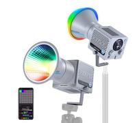 NEEWER HS60C Pro 60W Portable RGB LED Video Light, APP DMX/Panel Control/Custom Effects/Light Group 8700Lx/1m 2700-6500K CRI97+ COB Continuous Output Lighting for Video Recording Studio Photography