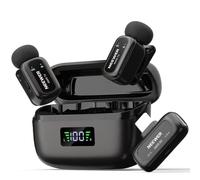 NEEWER KM19 Mini Lav Mic Compatible with iPhone 17 16 15, Black