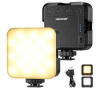 NEEWER LED Video Light, Portable Photography Lighting, 3 Cold Shoes, CRI 97+, 8 Scene Modes, Rechargeable Bi Color Dimmable Soft Camera Panel Light for Vlogging Video Recording, NL-36AI