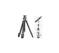 NEEWER LITETRIP LT38 61" Travel Tripod Carbon Fiber for Camera, 360° Pan Tilt Low Profile Ball Head, Flexible Center Axis, Arca QR Plate Compatible