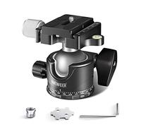 NEEWER Low Profile Camera Tripod Ball Head, 36mm Metal Panorama Ball Head Compatible with Arca 1/4" Quick Release Plate for Tripod Monopod Slider DSLR Camera Camcorder, Load Capacity: 33lb/15kg GM36