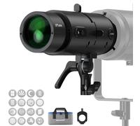 NEEWER LS-300 Spotlight Optical Snoot for 300W Bowens Mount LED Video Lights with 16x Gobo 19° Projection Lens 98% Light Transmittance Geometric Shaper for Creative Photography & Enhanced Illuminance