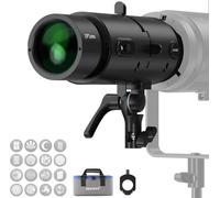 NEEWER LS-300 Spotlight Optical Snoot for 300W Bowens Mount LED Video Lights with 16x Gobo 19° Projection Lens 98% Light Transmittance Geometric Shaper for Creative Photography & Enhanced Illuminance