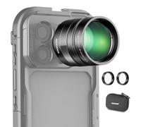 NEEWER 2x Converter with 200mm & 300mm Macro Lenses for Phone Camera Telephoto Lens Only, 7 Elements in 5 Groups, 17mm Thread Compatible with iPhone Android Samsung Xiaomi Phone Cage/Case, LS-79