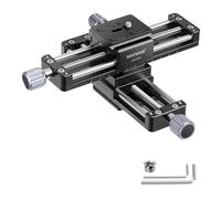 NEEWER Macro Rail Slider, 4 Axis 360° Rotating Aluminum Alloy Focusing Rail with Arca Type Quick Release Plate 1/4" Screw for Camera Camcorder Tripod Heads Macro Photography Closeups Filming, GM-MP3