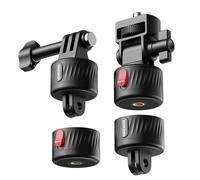 Neewer Magnetic Action Camera Mount Kit, Compatible with GoPro Hero 13 12 11 Max DJI Osmo Action Insta360, ABS Magnetic Quick Release Mount for POV Shots, GP-24