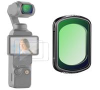 NEEWER Magnetic Black Diffusion 1/8 Filter Compatible with DJI Osmo Pocket 4 & 3 Enhance Cinematic Footage, Dreamy Cinematic Effect Lens Filter Action Camera Accessories, with 2 Screen Protectors