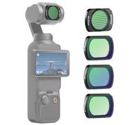 Neewer Magnetic Effect Filter Set Compatible with DJI OSMO Pocket 3 Creator Combo Accessories, 4 Pack 8X Star/Blue Streak Anamorphic/Light Pollution Reduction/Black Diffusion 1/4 Filters