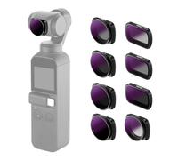 Neewer Magnetic Lens Filter Kit Compatible with DJI Osmo Pocket Camera - 8 Pieces ND4 ND8 ND16 CPL ND8/PL ND16/PL ND32/PL ND64/PL Made of Optical Glass and Aviation Aluminum Frame