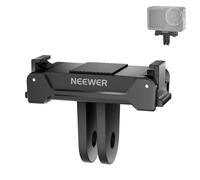 NEEWER Magnetic Mount Adapter Compatible with DJI Osmo Action 5 Pro 4 3, Quick Release Mount Base with Two Prong Connector for Tripods, Selfie Sticks, Vlogging Accessories, GP-73