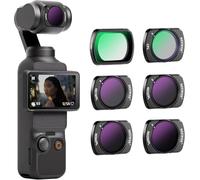 NEEWER Magnetic ND/CPL Filter Set Compatible with DJI Osmo Pocket 3 / Pocket 4 / Xtra Muse, 6 Pack Action Camera UV CPL ND16/PL ND32/PL ND64/PL ND256/PL Polarizing Neutral Density Filter Accessories