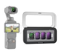 NEEWER ND & CPL Filter Set Compatible with DJI Osmo Pocket 3, Magnetic Neutral Density ND16 + ND64 + ND256 + Circular Polarizing Action Camera Lens Filter Accessories with Screen Protector & Case