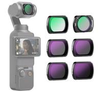 NEEWER Magnetic ND CPL UV Filter Set Compatible with DJI OSMO Pocket Pocket 4 & 3, 6 Pack UV Neutral Density ND16 ND32 ND64 ND256 Circular Polarizing Filters, Coated HD Optical Glass/Aluminum Frame