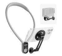 NEEWER Magnetic Neck Holder for Action Camera Phone Hands Free Neck Tripod Chest Mount Compatible with GoPro DJI Insta360 iPhone15 Android Neck Phone Holder for POV Vlog, Gray, GP16