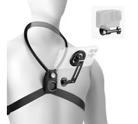 NEEWER Magnetic Neck Holder for Action, Hands Free Neck Mount with Chest Strap Compatible with GoPro DJI Insta360, Neck Holder for POV Vlog Video Recording, GP26