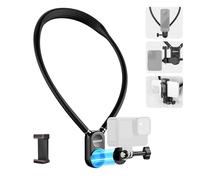 NEEWER Magnetic Neck Mount Compatible with GoPro Hero 13 12 11 MAX DJI Action 4 Insta360 15 Pro Max Samsung S23, Quick Release Flexible POV Action Camera Neck Mount Adapter & Holder, GP15