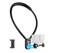 NEEWER Magnetic Neck Mount for Action Camera & Phone, GP15 | Compatible with GoPro DJI Insta360 iPhone Samsung, Quick Release, Flexible POV Action Camera Adapter & Phone Holder