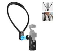 NEEWER Magnetic Neck Mount with Pocket 3 Cage, Flexible Quick Release Action Camera Neck Holder Compatible with Hero 13 12 11 Max DJI Action 5 Pro Insta360 Osmo Pocket 3 Accessory for POV, GP39