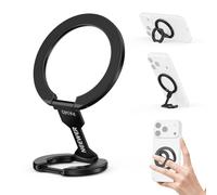 NEEWER Magnetic Phone Grip, Dual Side Magnet Cell Phone Ring Holder Stand Foldable Kickstand Portable Compatible with MagSafe iPhone Samsung Android for Car Mount Workout Gym Video Recording, PA140